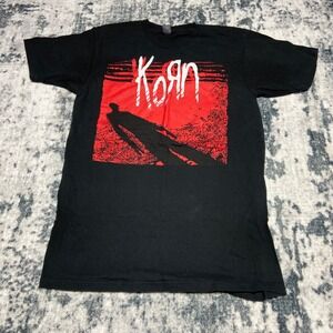 Korn Band T-Shirt Black Mens Size Medium Montage Cotton Graphic Tee
